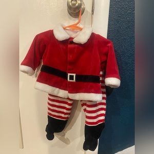 Fuzzy Christmas outfit set 3-6M